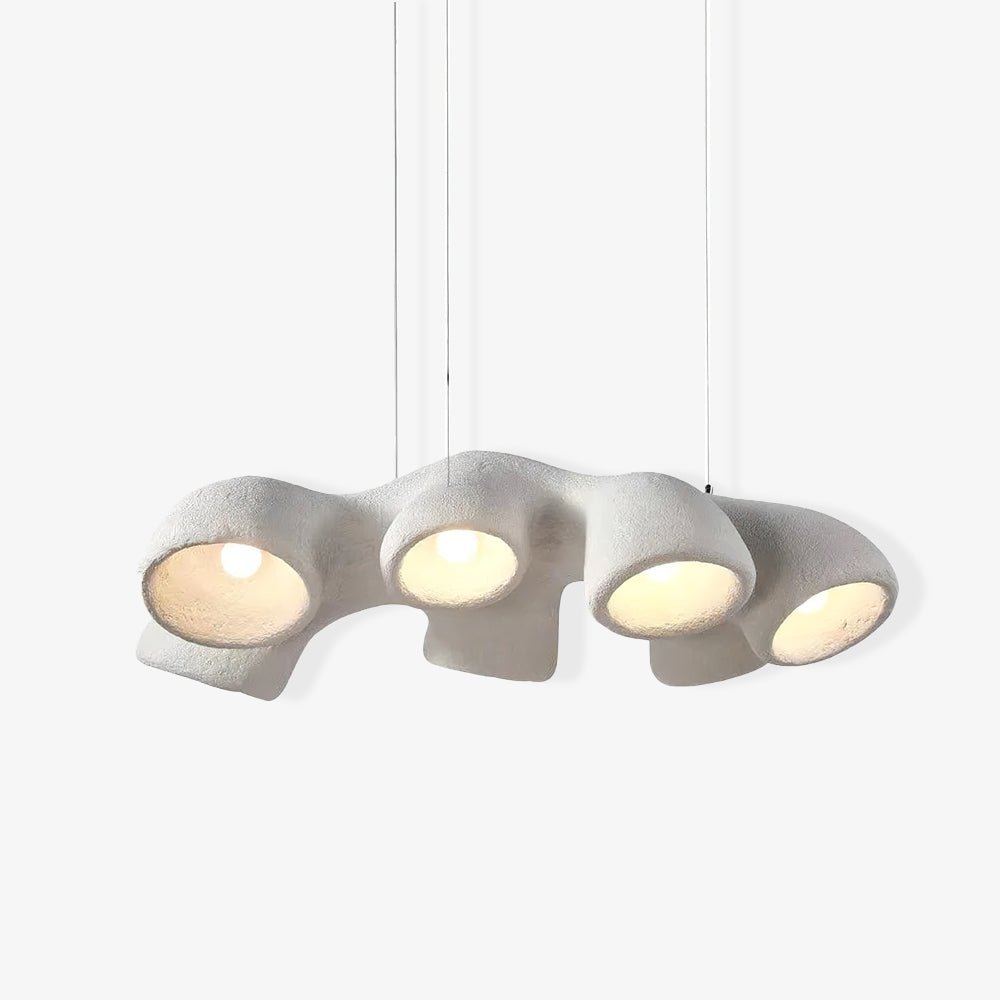 Newborn Modern Organic Sculpture Pendant Light Casual White Ceiling Fixture