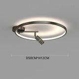 Modern Round LED Dimmable Flush Mount Ceiling Light Aluminum Circle Spotlight for Bedroom