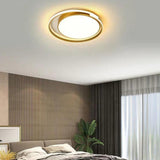Minimalist Round LED Flush Mount Ceiling Light Ultra Thin 20 Inch Metal Fixture