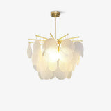 Nimbus Glass Droplet Chandelier Modern Copper Ceiling Light for Living Room