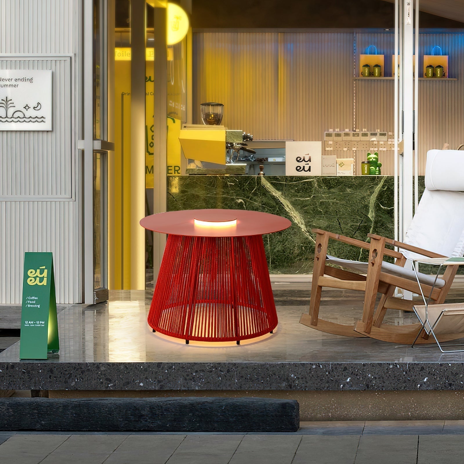 Nit Outdoor Solar Garden Floor Lamp Portable LED Decorative Patio Lighting for Yard and Camping