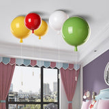 Modern Glass Air Balloon LED Flush Mount Ceiling Lamp for Playrooms and Bedrooms