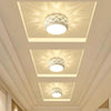 Modern Drum LED Flush Mount Ceiling Light Hollow Pattern Hallway Entryway Fixture