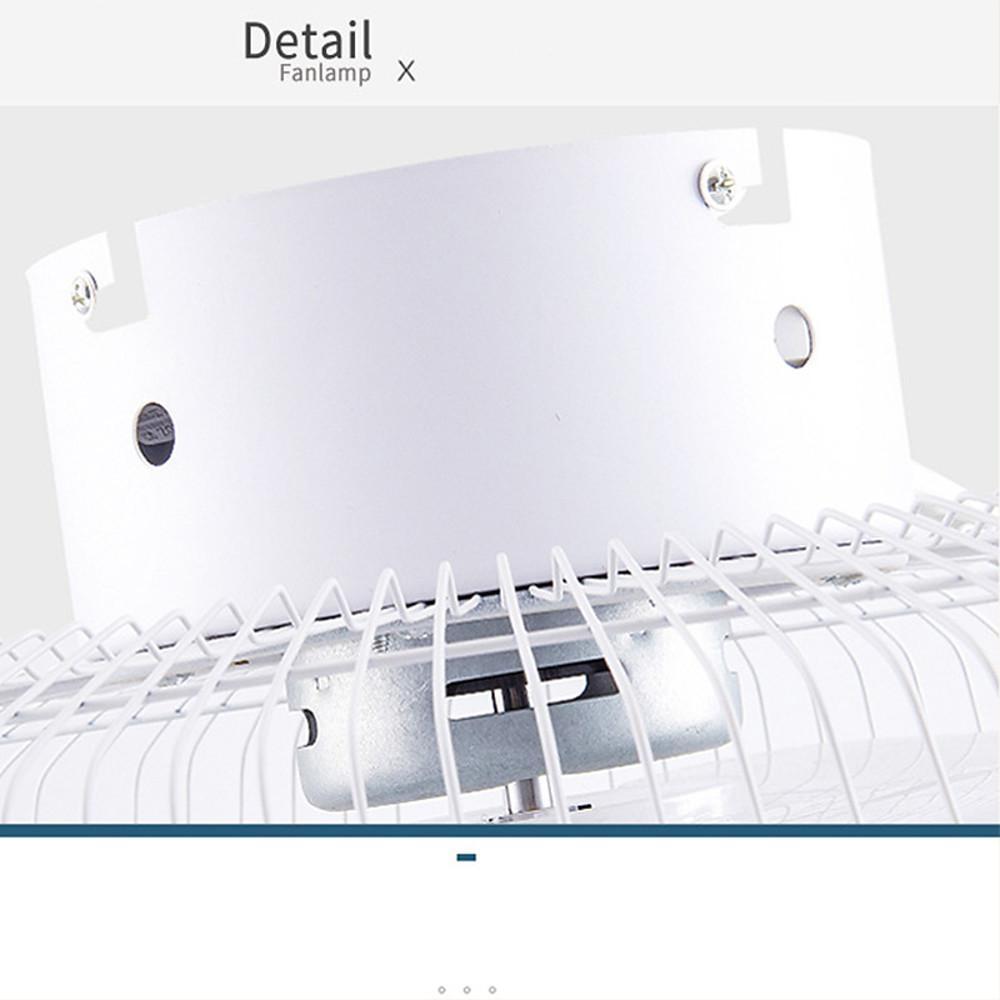 Modern 20 Inch Low Profile Bladeless Ceiling Fan with Dimmable LED Light and Remote Control