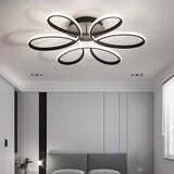 Modern Flower Petal LED Flush Mount Ceiling Light Dimmable Contemporary Fixture