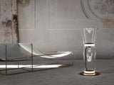 Modern Hand Blown Glass Modular Floor Lamp for Living Room with Integrated LED Lighting