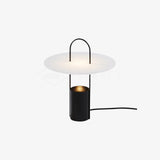 Nomade Modern Industrial Table Lamp with Carry Handle and Acrylic Diffuser for Bedside and Office