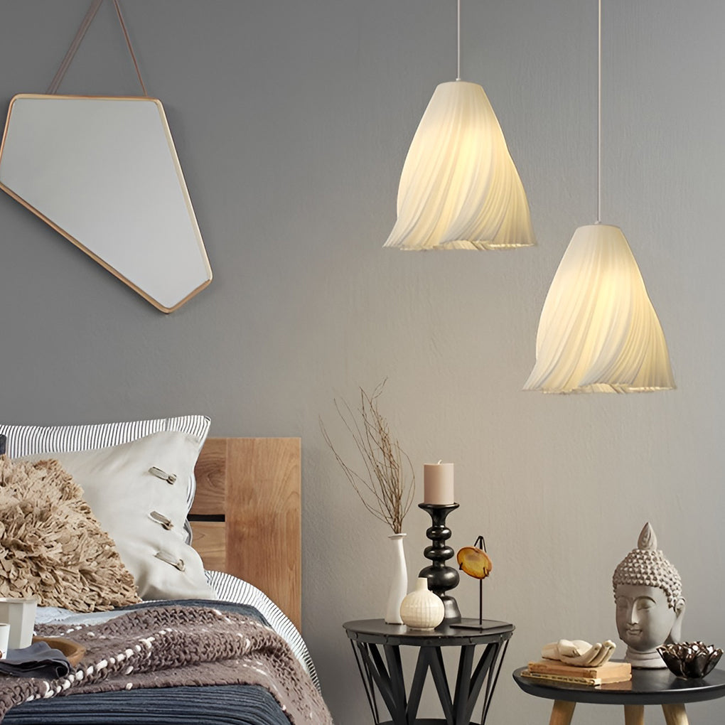 Nordic 3D Printed Creative Chandelier 16W White Pendant Light for Dining Room and Bedroom