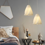 Nordic 3D Printed Creative Chandelier 16W White Pendant Light for Dining Room and Bedroom