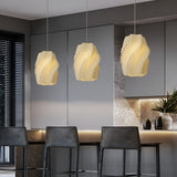 Nordic 3D Printed Creative Chandelier 16W White Pendant Light for Dining Room and Bedroom