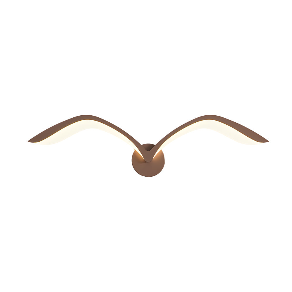 Nordic Acrylic Seagull Wing LED Wall Sconce Modern Indoor Wall Light for Living Room and Bedroom