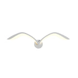 Nordic Acrylic Seagull Wing LED Wall Sconce Modern Indoor Wall Light for Living Room and Bedroom