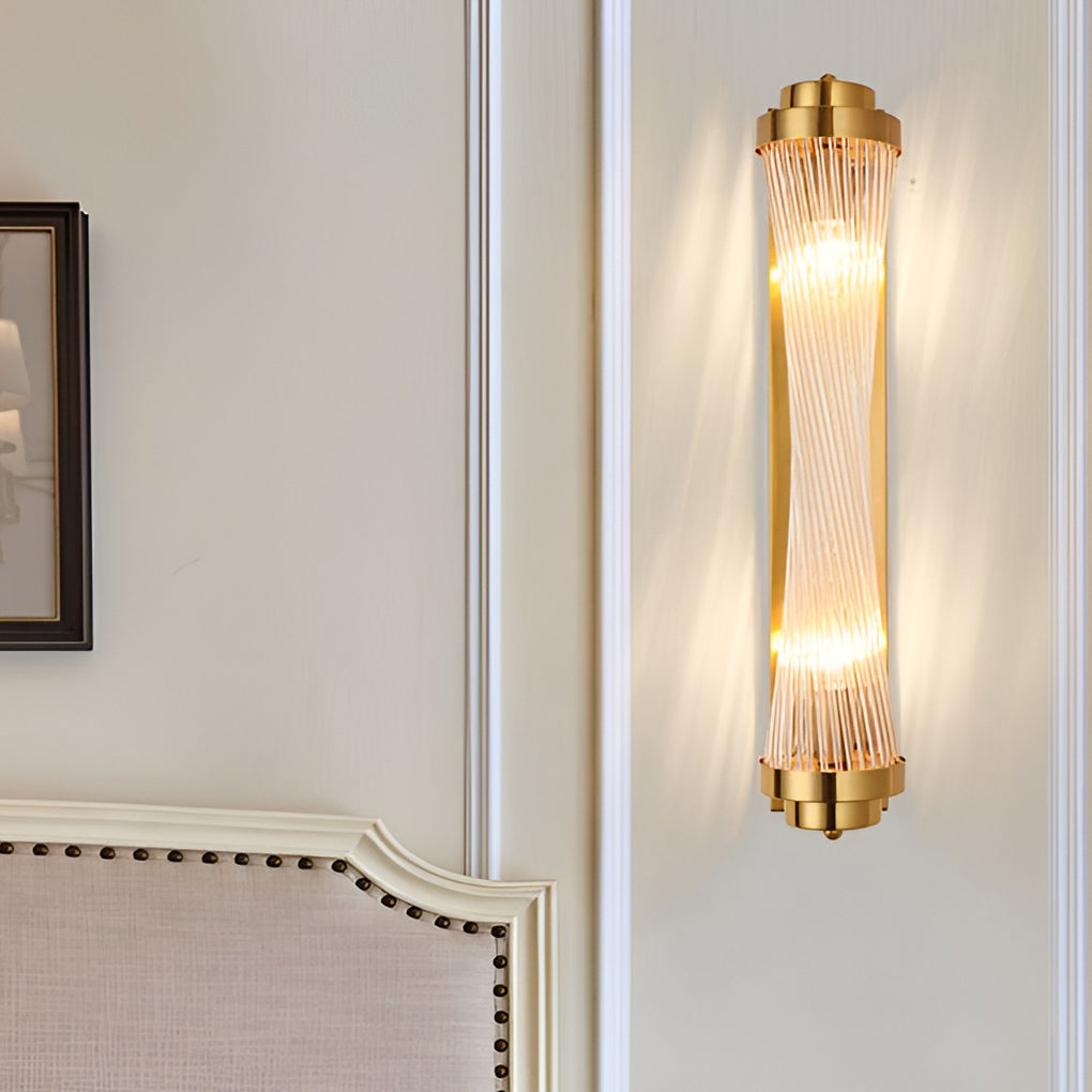 Nordic Adjustable Crystal Gold Wall Sconce Warm White LED Lighting for Bedroom and Living Room