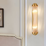 Nordic Adjustable Crystal Gold Wall Sconce Warm White LED Lighting for Bedroom and Living Room