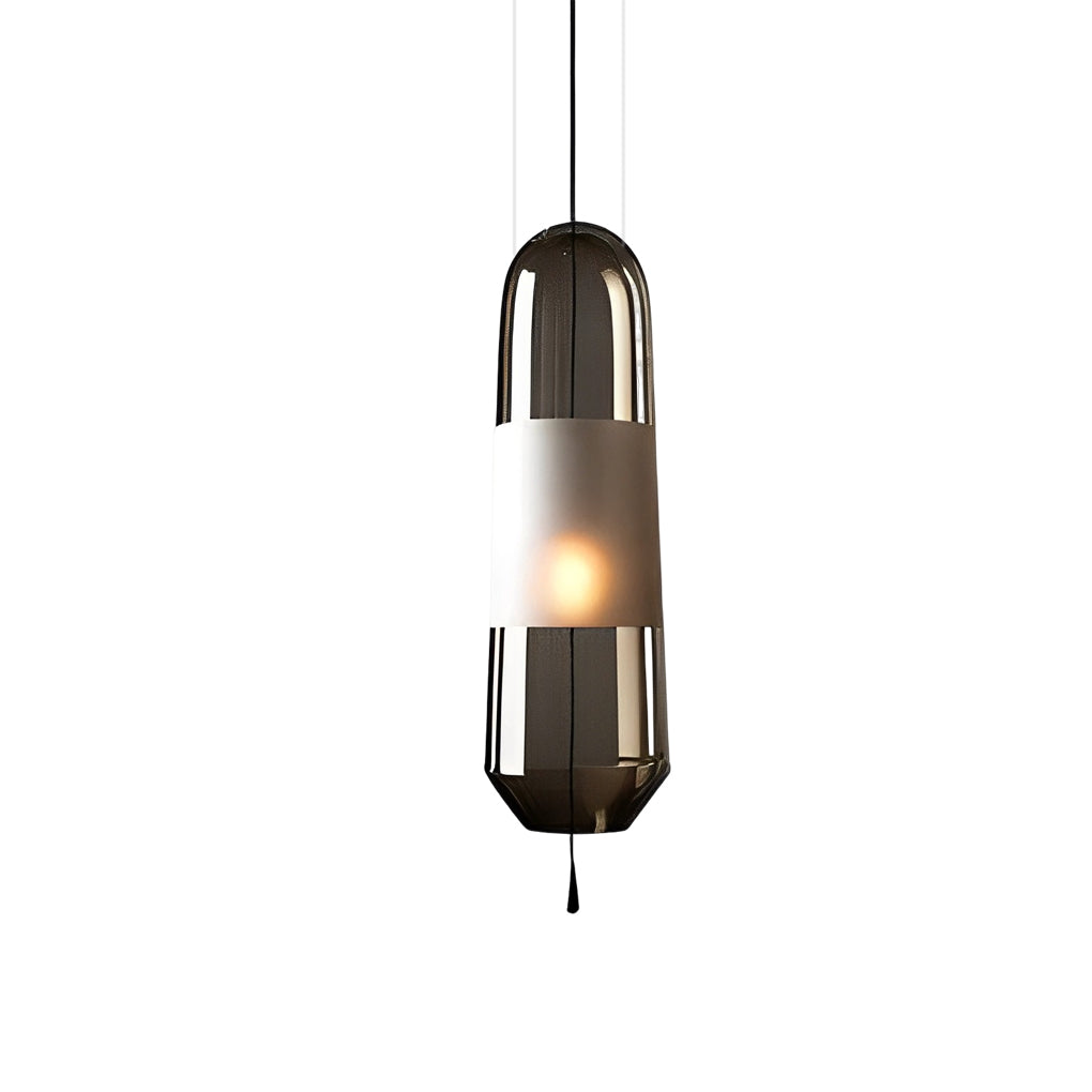 Nordic Art Glass Cylinder Pendant Light for Dining Room and Modern Kitchen Island