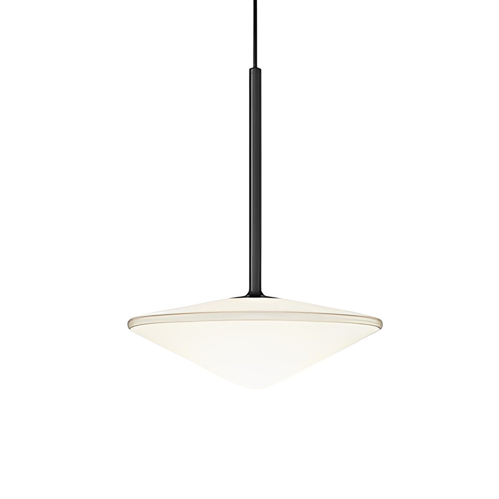 Nordic Black Iron and Glass LED Pendant Light Modern Creative Hanging Chandelier for Dining Room Kitchen