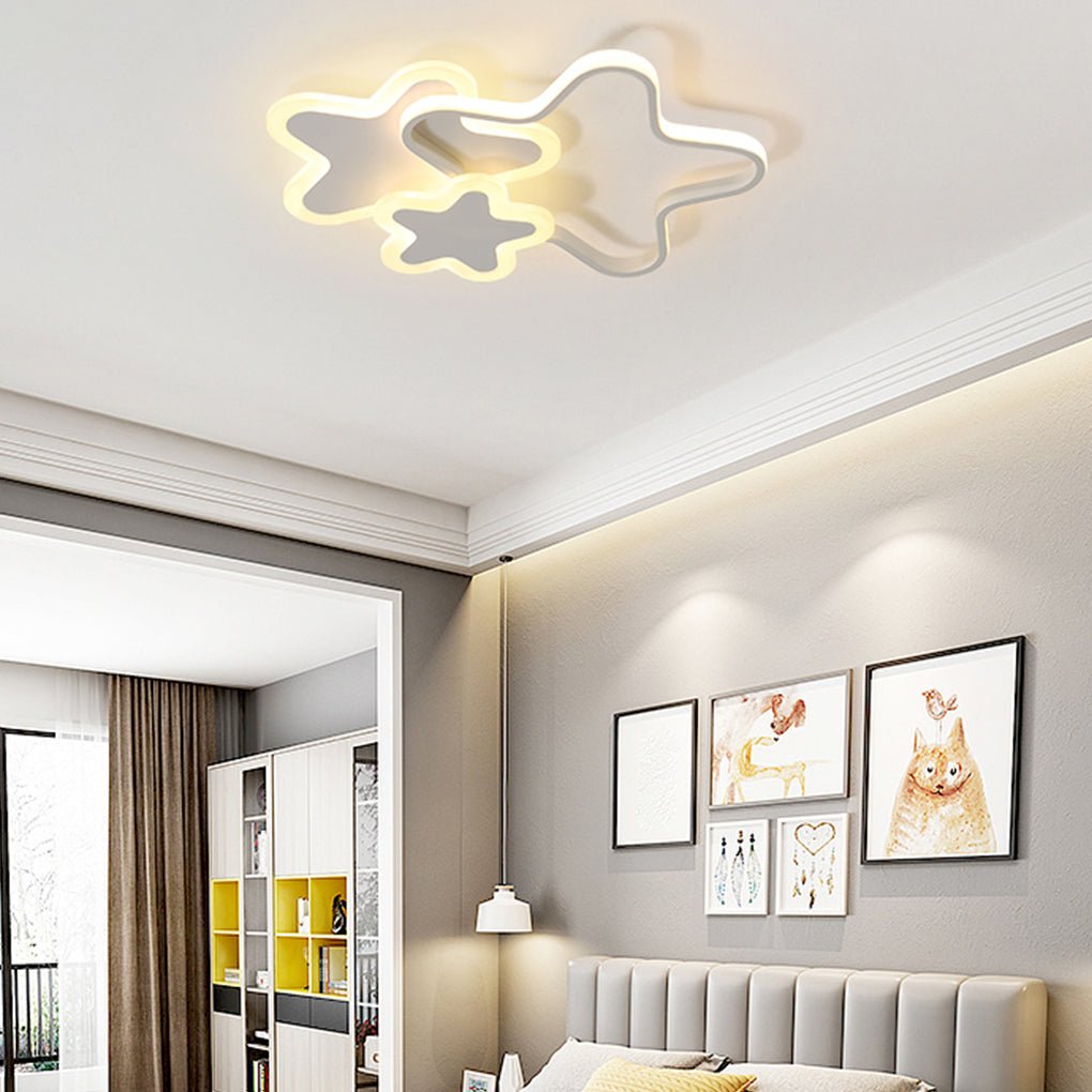 Modern Cartoon LED Ceiling Lamp for Kids Bedroom Nordic Creative Nursery Overhead Lighting