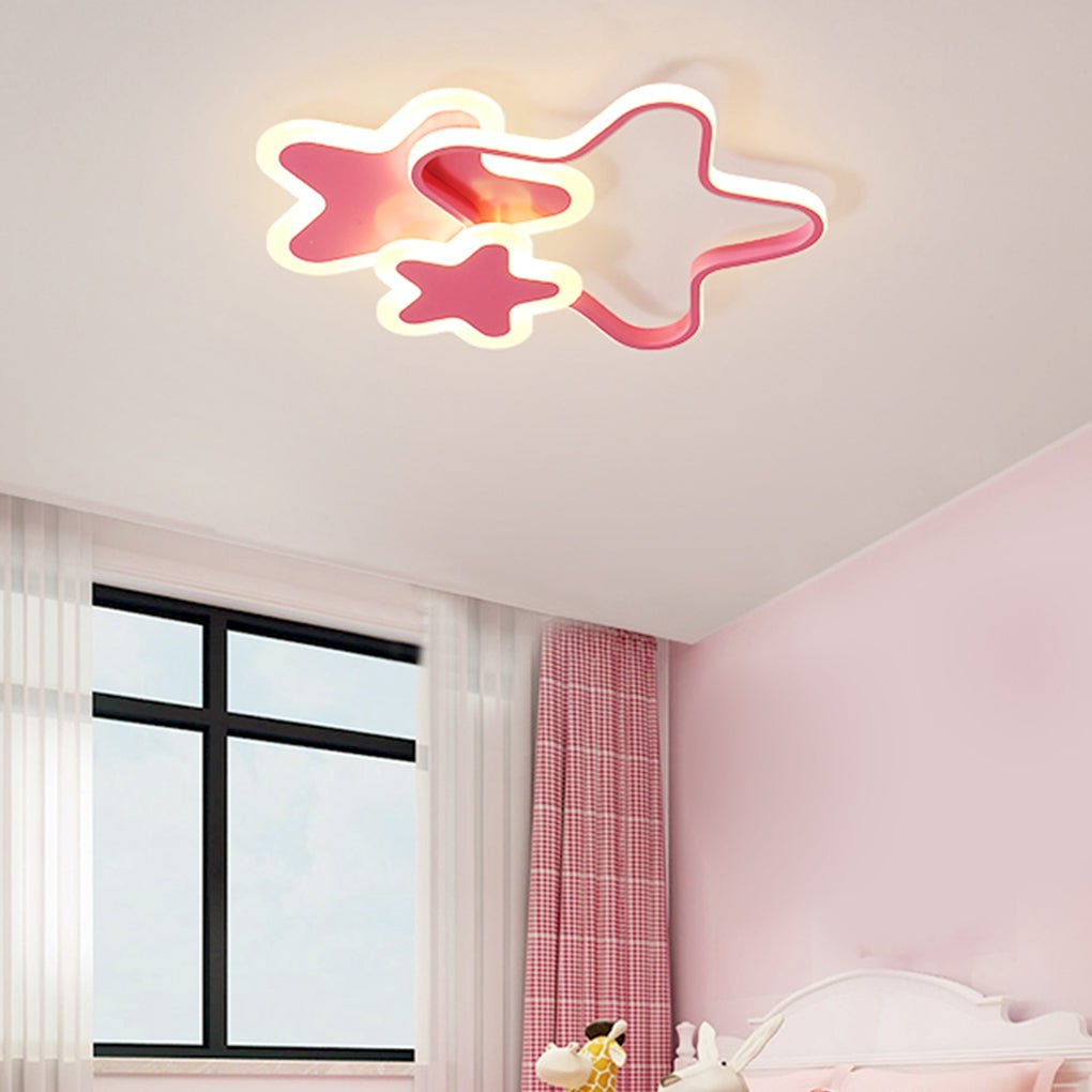Modern Cartoon LED Ceiling Lamp for Kids Bedroom Nordic Creative Nursery Overhead Lighting