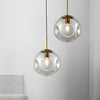 Nordic Creative Glass Globe Pendant Light Modern Small Chandelier for Dining Room and Bedroom