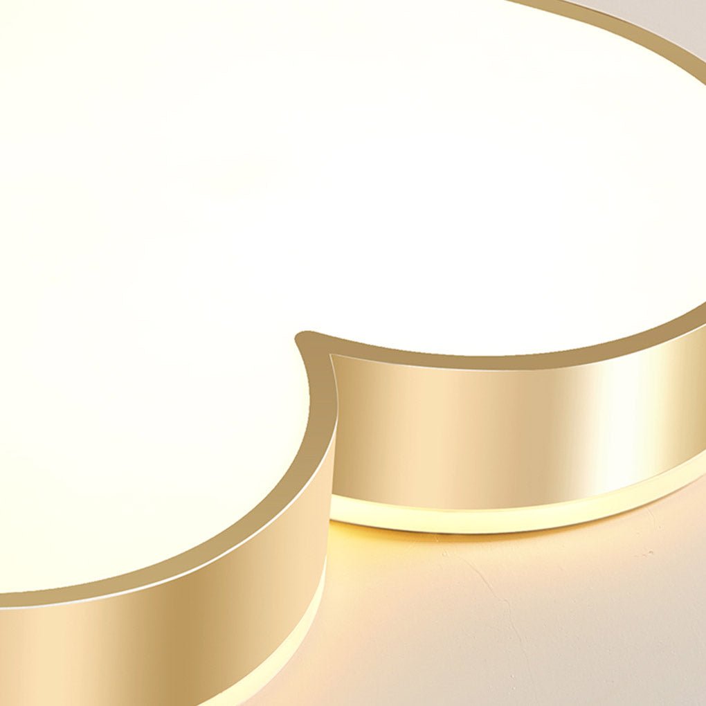 Modern Dimmable Heart Shaped LED Ceiling Light for Bedroom Living Room High Light Transmittance