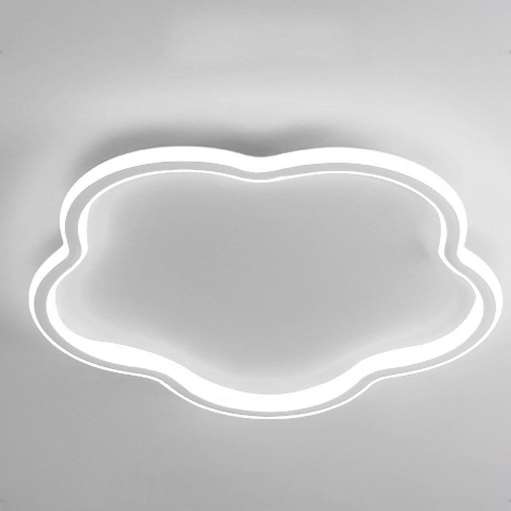 Modern Ultra Thin Cloud Shaped LED Ceiling Light with Three Color Dimming for Kids Room