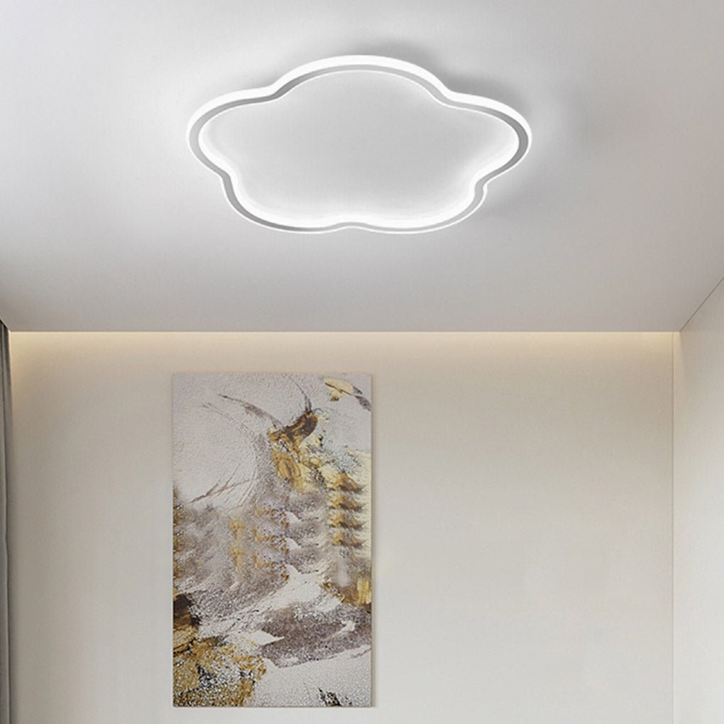 Modern Ultra Thin Cloud Shaped LED Ceiling Light with Three Color Dimming for Kids Room