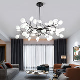 Nordic Firefly Branch Chandelier Modern Metal and Acrylic Hanging Light Fixture