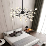 Nordic Firefly Branch Chandelier Modern Metal and Acrylic Hanging Light Fixture