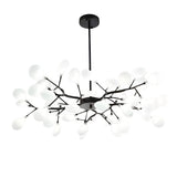Nordic Firefly Branch Chandelier Modern Metal and Acrylic Hanging Light Fixture