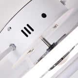 Modern Flush Mount Ceiling Fan with LED Light and Reversible Remote Control Motor for Living Room