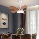 Modern Nordic Reversible Kids Ceiling Fan with LED Light and Remote Control for Bedroom