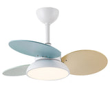 Modern Nordic Reversible Kids Ceiling Fan with LED Light and Remote Control for Bedroom