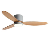 52 Inch Modern Nordic LED Ceiling Fan with Silent Inverter Motor and Adjustable Light