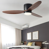 52 Inch Modern Nordic LED Ceiling Fan with Silent Inverter Motor and Adjustable Light