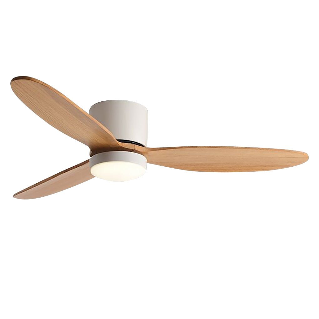 52 Inch Modern Nordic LED Ceiling Fan with Silent Inverter Motor and Adjustable Light