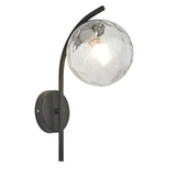 Nordic Glass Globe LED Wall Sconce Plug In Modern Indoor Wall Light for Living Room Gold