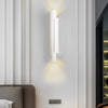 Nordic LED Metal Wall Sconce Lamp with Up and Down Lighting for Modern Interior Living Spaces