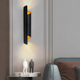 Nordic LED Metal Wall Sconce Lamp with Up and Down Lighting for Modern Interior Living Spaces