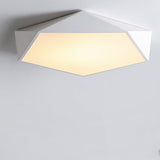 Modern Nordic Geometric LED Ceiling Light Ultra Thin Dimmable Flush Mount Fixture
