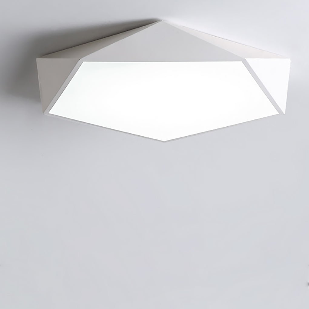 Modern Nordic Geometric LED Ceiling Light Ultra Thin Dimmable Flush Mount Fixture