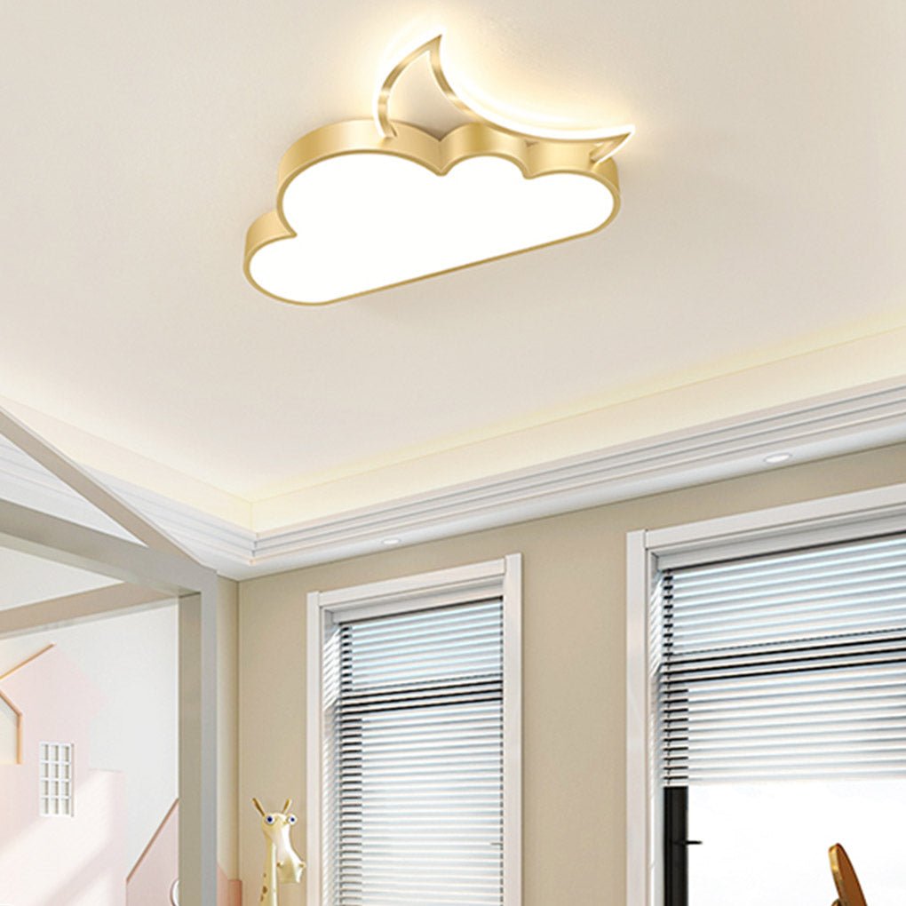 Creative Cloud Shaped LED Ceiling Lamp for Childrens Bedroom and Playroom Lighting