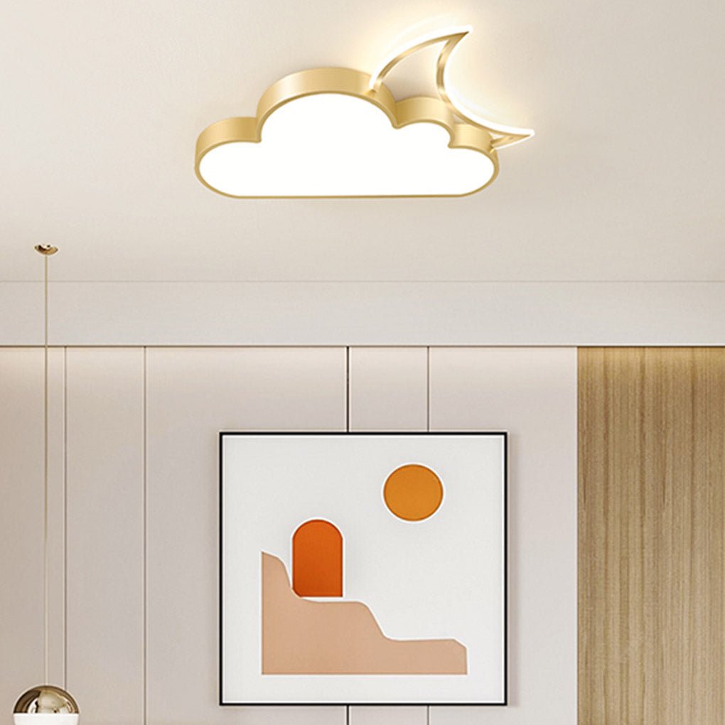 Creative Cloud Shaped LED Ceiling Lamp for Childrens Bedroom and Playroom Lighting