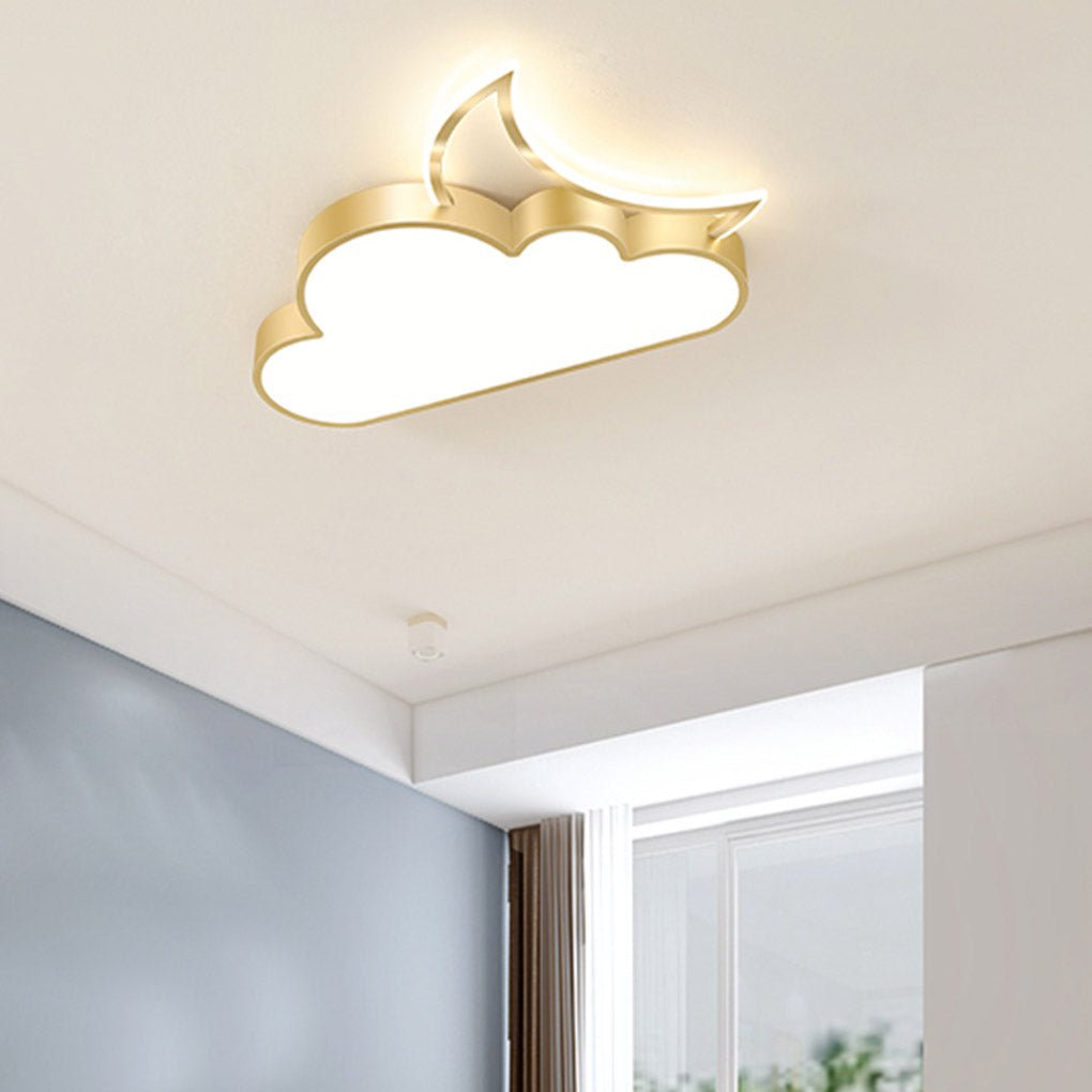 Creative Cloud Shaped LED Ceiling Lamp for Childrens Bedroom and Playroom Lighting
