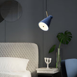 Nordic Resin Cone Pendant Light with Adjustable Head and 3 Color Temperature Dimming