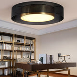 Modern Round Dimmable LED Ceiling Light with Remote Control Nordic Flush Mount Lamp 18 Inch