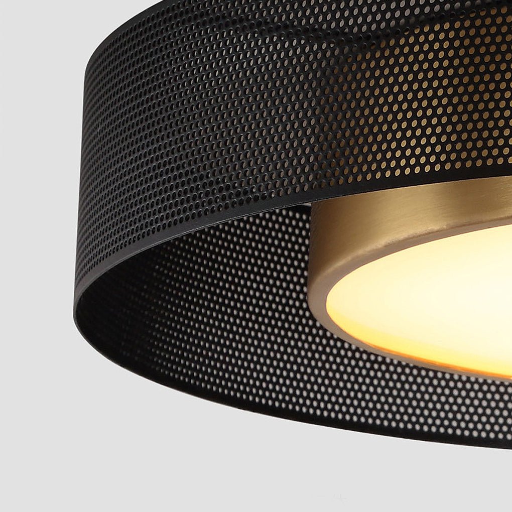 Modern Round Dimmable LED Ceiling Light with Remote Control Nordic Flush Mount Lamp 18 Inch