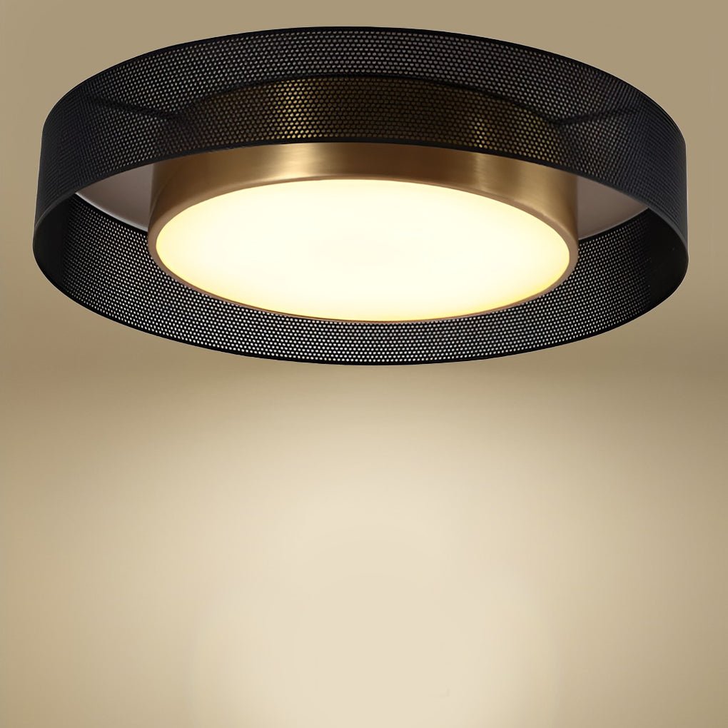 Modern Round Dimmable LED Ceiling Light with Remote Control Nordic Flush Mount Lamp 18 Inch