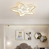 Modern Star Shaped LED Flush Mount Ceiling Light for Kids Bedroom and Nursery