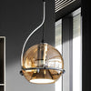 Nordic Spherical Glass Pendant Light Creative Modern Hanging Lamp for Bedroom and Kitchen Island