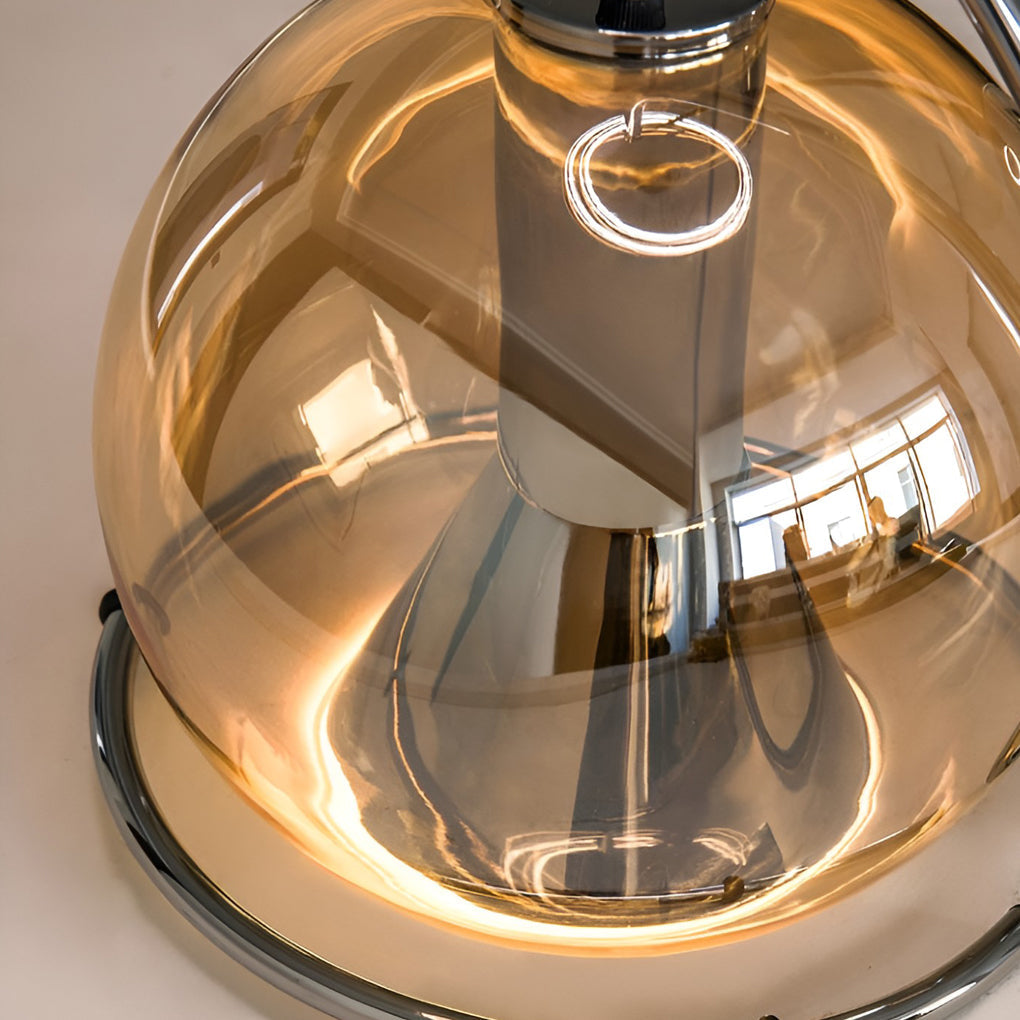 Nordic Spherical Glass Pendant Light Creative Modern Hanging Lamp for Bedroom and Kitchen Island